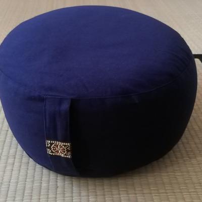 Coussin Zafu bleu